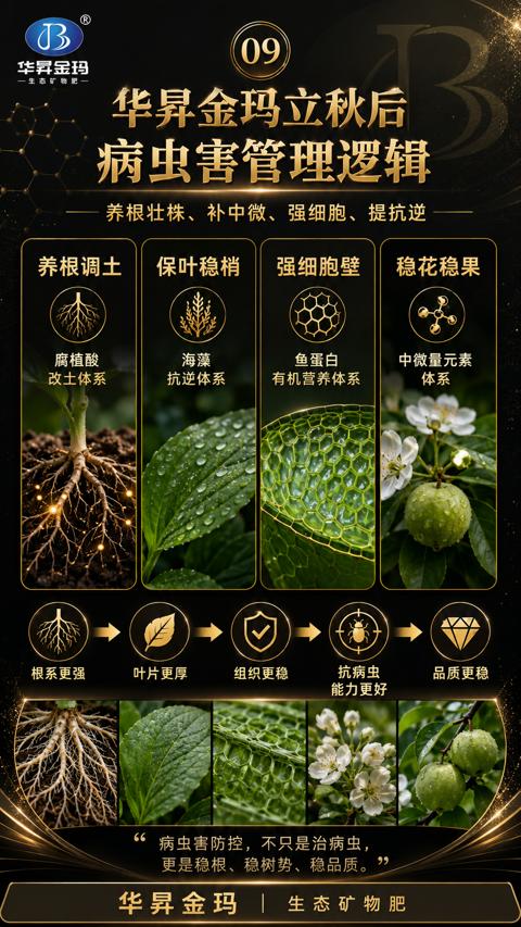 病虫害管理逻辑（养根壮株、补中微、强细胞、提抗逆）｜华昇金玛植保系统课技术图