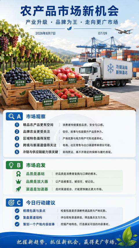 农产品市场新机会（电商、社区零售与出口渠道带来增长可能）｜华昇金玛植保系统课技术图