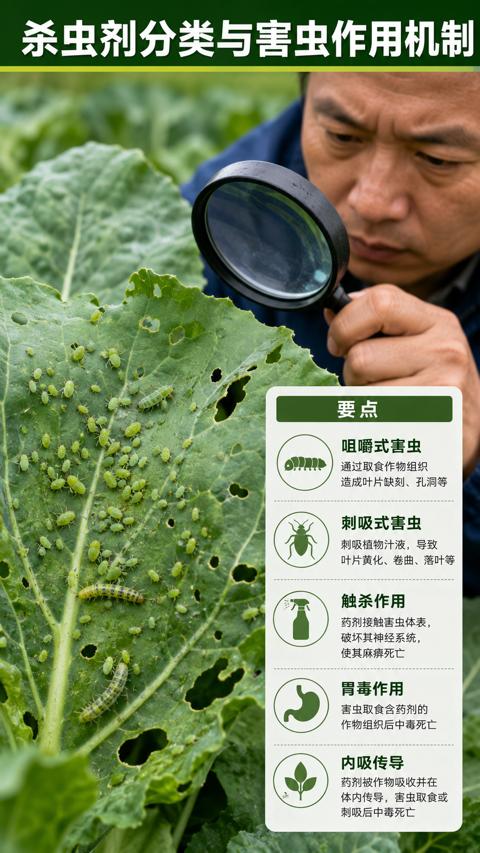 杀虫剂分类与害虫作用机制｜华昇金玛植保系统课技术图