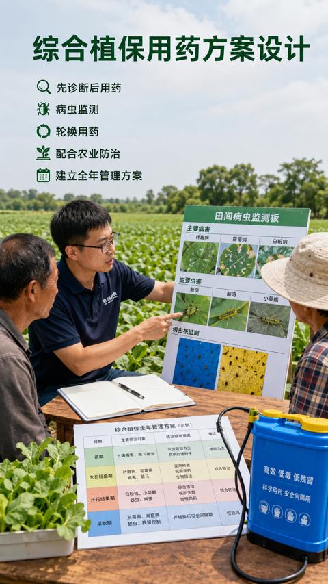 综合植保用药方案设计｜华昇金玛植保系统课技术图