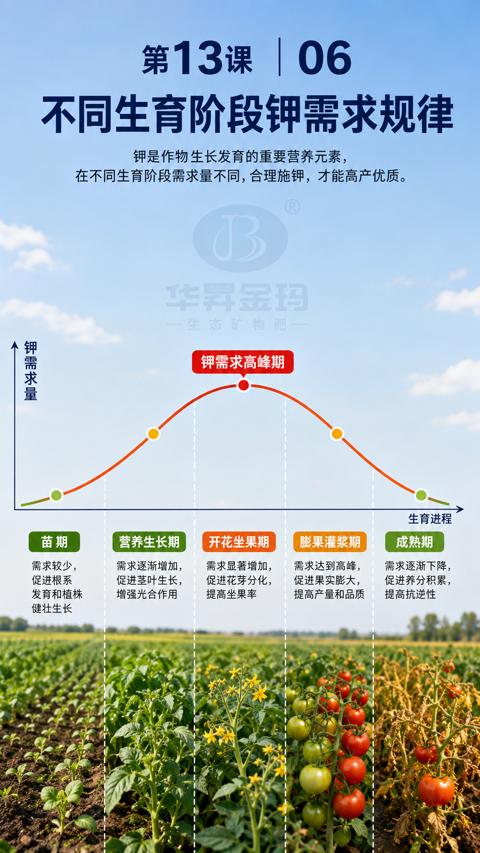 第13课 | 06（在不同生育阶段需求量不同，合理施钾，才能高产优质）｜华昇金玛植保系统课技术图