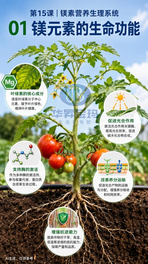 01镁元素的生命功能（低温等逆境的抵抗能力）｜华昇金玛植保系统课技术图