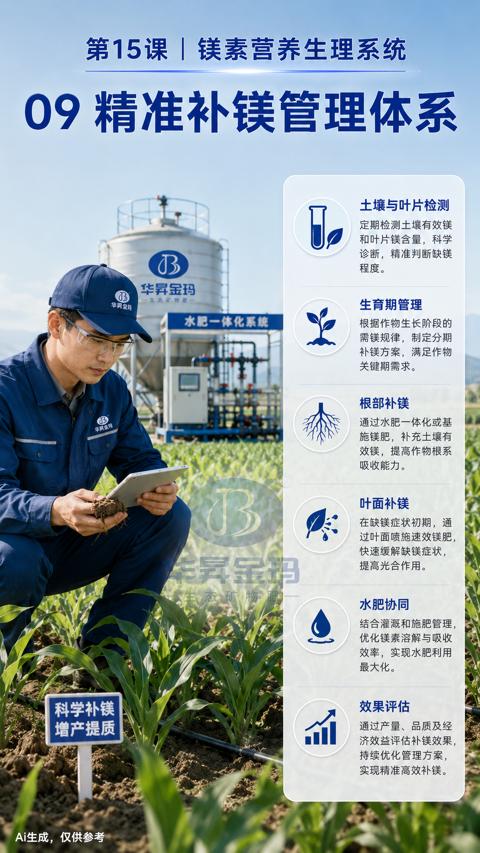 09 精准补镁管理体系（过叶面喷施速效镁肥）｜华昇金玛植保系统课技术图