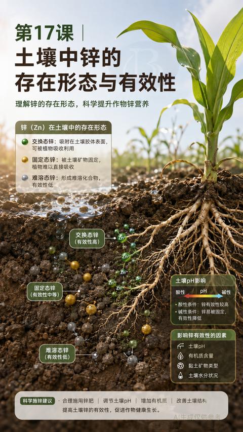 土壤中锌的（提高土壤锌的有效性，促进作物健康生长）｜华昇金玛植保系统课技术图