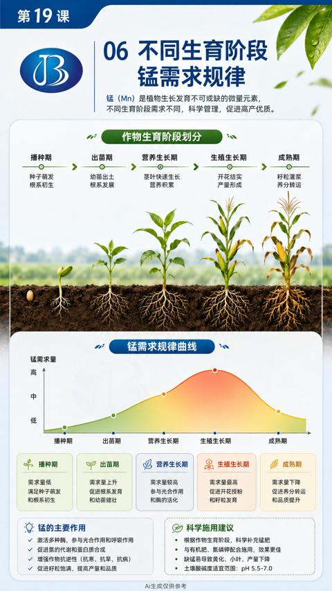 06 不同生育阶段（不同生育阶段需求不同，科学管理，促进高产优质）｜华昇金玛植保系统课技术图