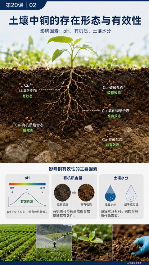 土壤中铜的存在形态与有效性｜华昇金玛植保系统课技术图