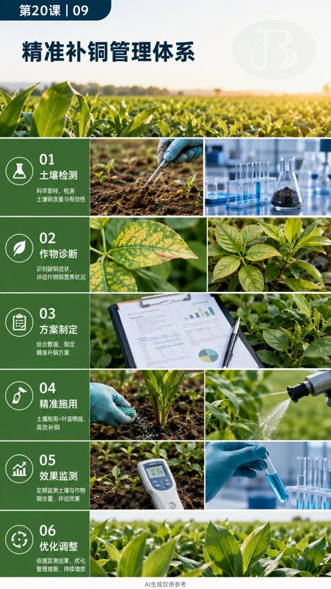 精准补铜管理体系（评估作物铜营养状况）｜华昇金玛植保系统课技术图
