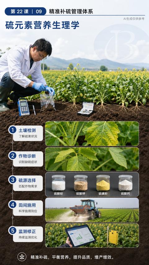 3B（精准补硫，平衡营养，提升品质，增产增效）｜华昇金玛植保系统课技术图