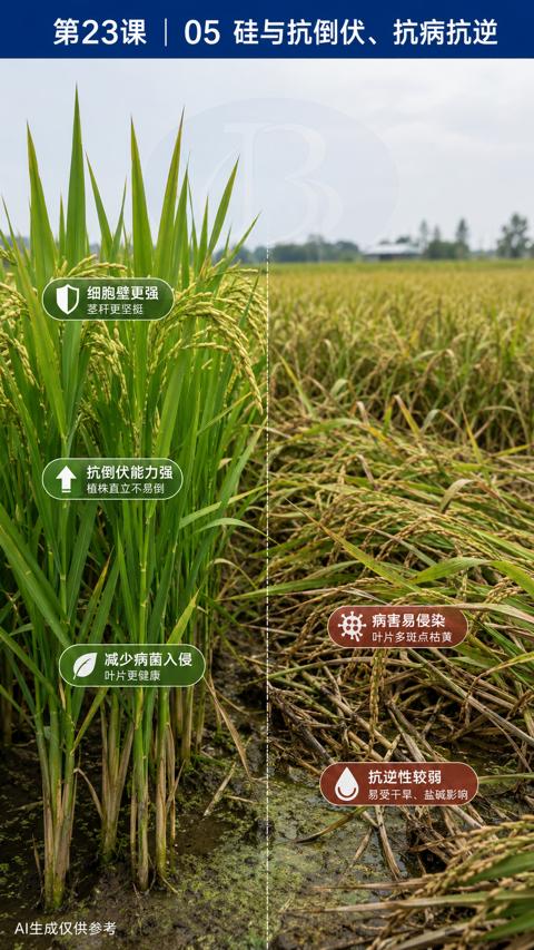 第23课 |05 硅与抗倒伏、抗病抗逆（易受干旱、盐碱影响）｜华昇金玛植保系统课技术图