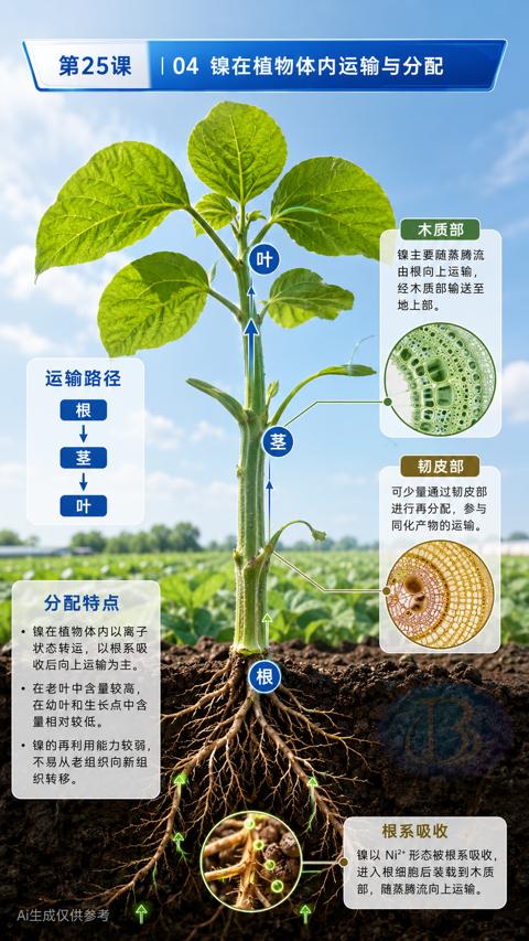 第25课（镍在植物体内运输与分配）｜华昇金玛植保系统课技术图