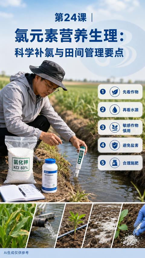 氯元素营养生理（科学补氯与田间管理要点）｜华昇金玛植保系统课技术图