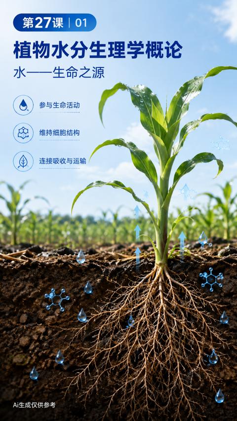 植物水分生理学概论｜华昇金玛植保系统课技术图