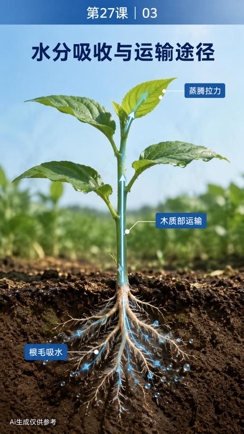 水分吸收与运输途径｜华昇金玛植保系统课技术图