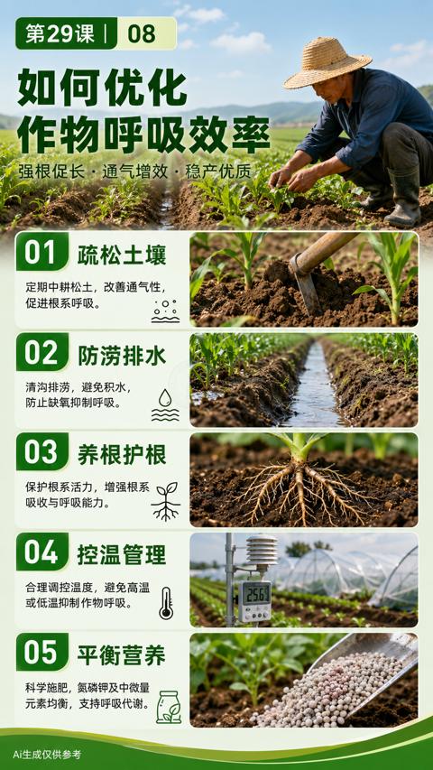 如何优化（定期中耕松土，改善通气性）｜华昇金玛植保系统课技术图