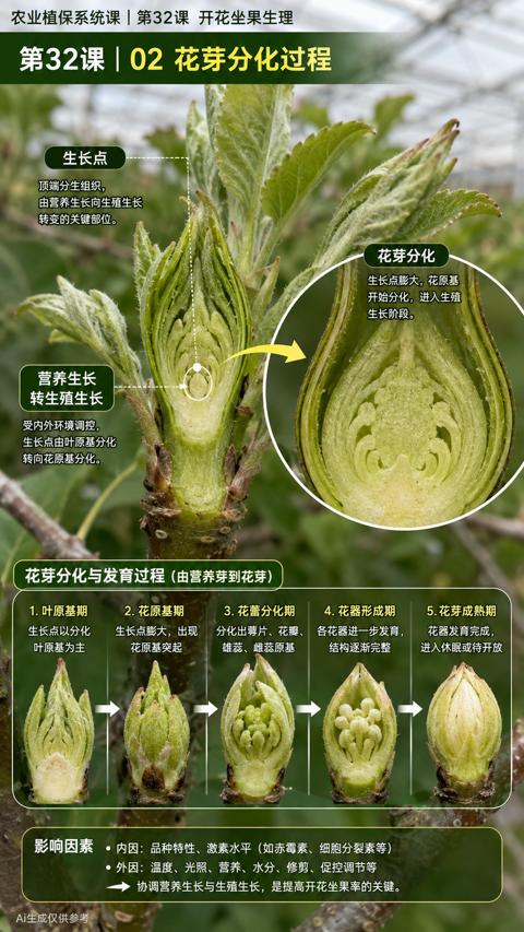 第32课|02花芽分化过程（外因）｜华昇金玛植保系统课技术图