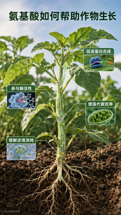 氨基酸如何帮助作物生长｜华昇金玛植保系统课技术图