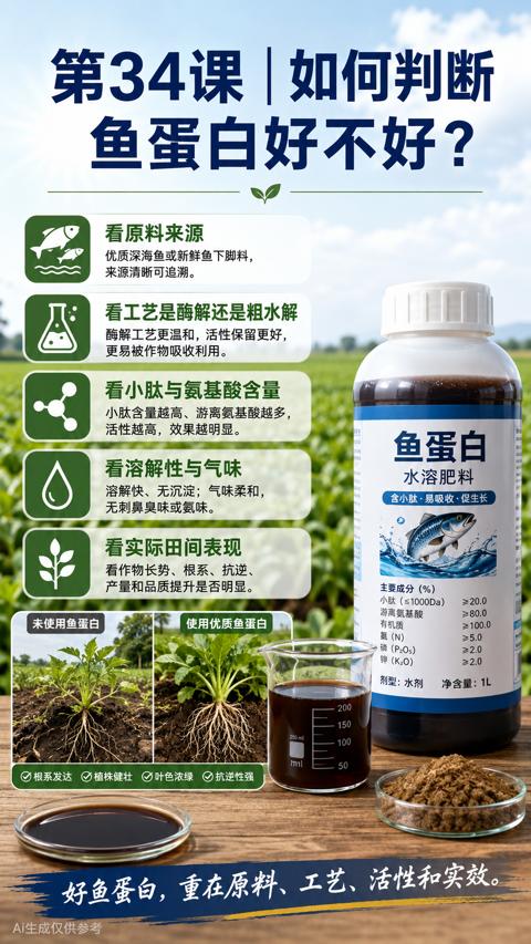 鱼蛋白好不好（好鱼蛋白，重在原料、工艺、活性和实效）｜华昇金玛植保系统课技术图