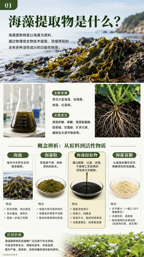 海藻提取物是什么（提升产量，是绿色、高效的植物源功能性原料）｜华昇金玛植保系统课技术图