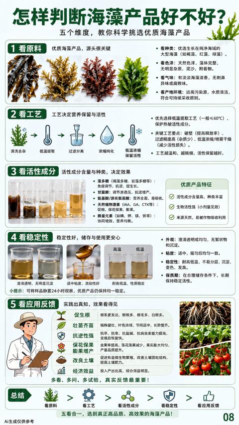 怎样判断海藻产品好不好（小提示）｜华昇金玛植保系统课技术图
