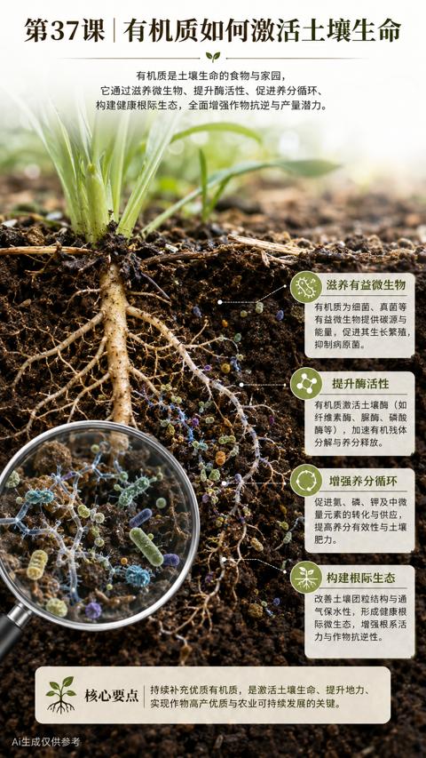第37课|有机质如何激活土壤生命（构建健康根际生态，全面增强作物抗逆与产量潜力）｜华昇金玛植保系统课技术图