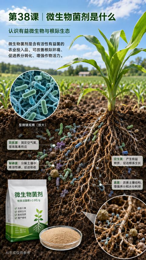 第38课|微生物菌剂是什么（微生物菌剂是含有活性有益菌的）｜华昇金玛植保系统课技术图