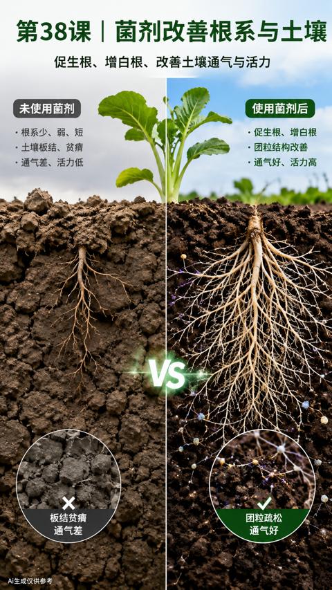 VS（促生根、增白根、改善土壤通气与活力）｜华昇金玛植保系统课技术图