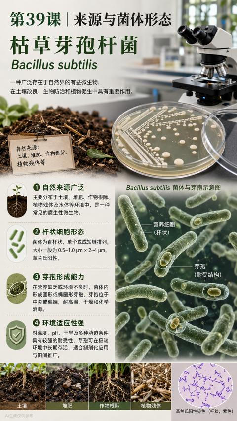 枯草芽孢杄菌（在土壤改良、生物防治和植物促生中具有重要作用）｜华昇金玛植保系统课技术图