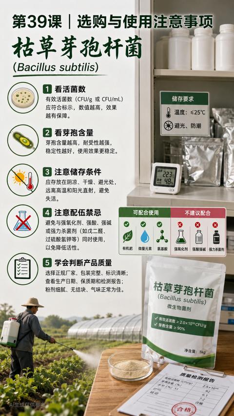 枯草芽孢杆菌（选择正规厂家，包装完整、标识清晰）｜华昇金玛植保系统课技术图