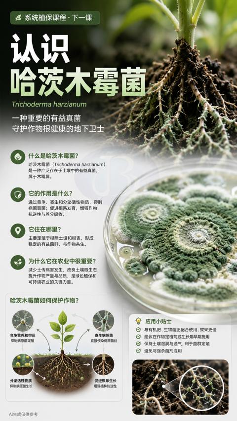 哈茨木霉菌（Trichoderma harzianum）｜华昇金玛植保系统课技术图