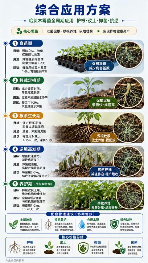 综合应用方案（7-15天一次，连续2-3次）｜华昇金玛植保系统课技术图