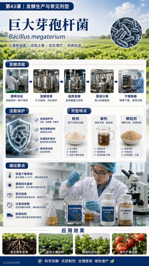 巨大芽孢杆菌（Bacillus megaterium）｜华昇金玛植保系统课技术图