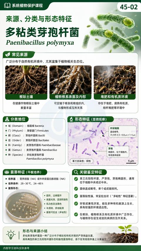 多粘类芽孢杆菌（多粘类芽孢杆菌是一种广泛分布于根际和有机环境的产芽孢益生菌）｜华昇金玛植保系统课技术图