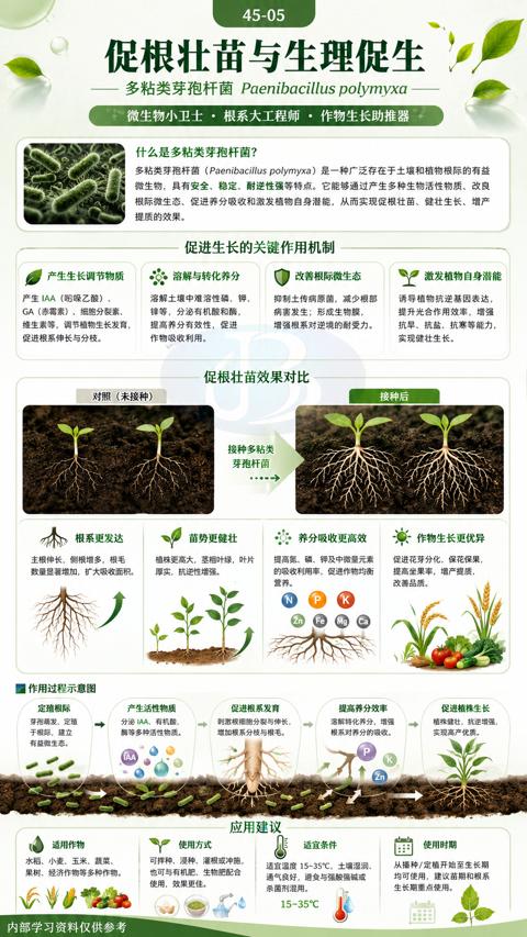 促根壮苗与生理促生（微生物，具有安全、稳定、耐逆性强等特点。它能够通过产生多种生物活性物质、改良）｜华昇金玛植保系统课技术图