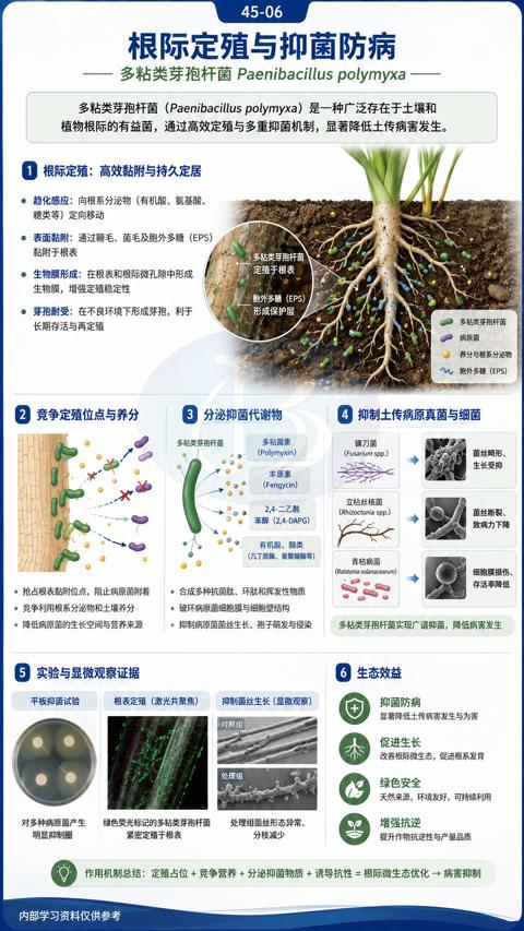 根际定殖与抑菌防病（植物根际的有益菌，通过高效定殖与多重抑菌机制，显著降低土传病害发生）｜华昇金玛植保系统课技术图