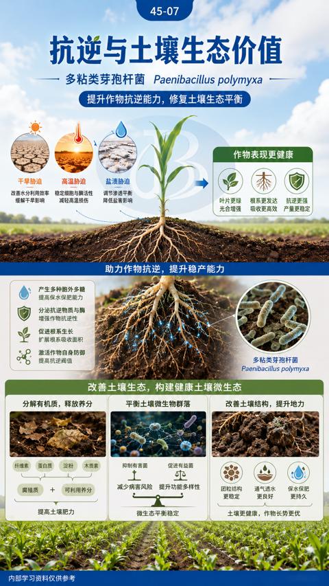 抗逆与土壤生态价值（Paenibacillus polymyxa）｜华昇金玛植保系统课技术图