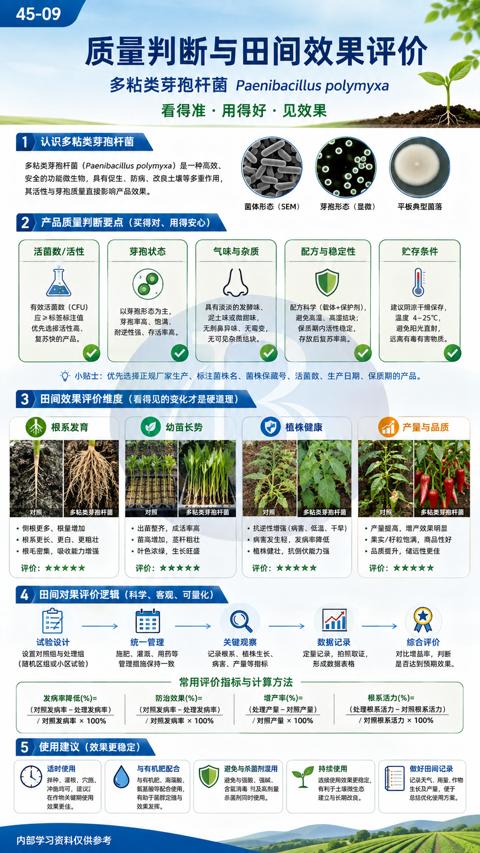 质量判断与田间效果评价（安全的功能微生物，具有促生、防病、改良土壤等多重作用）｜华昇金玛植保系统课技术图