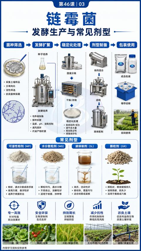 链霉菌（粉状，遇水分散成悬浮液）｜华昇金玛植保系统课技术图