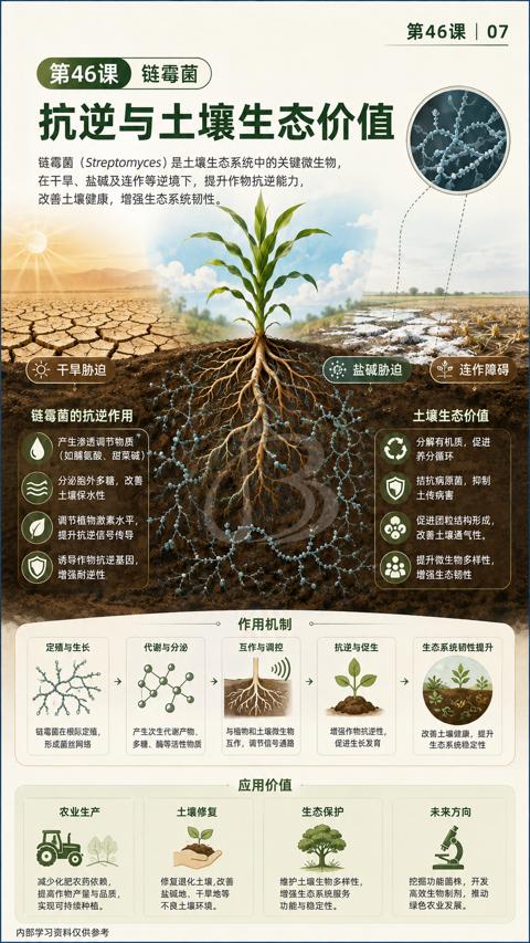抗逆与土壤生态价值（在干旱、盐碱及连作等逆境下，提升作物抗逆能力）｜华昇金玛植保系统课技术图