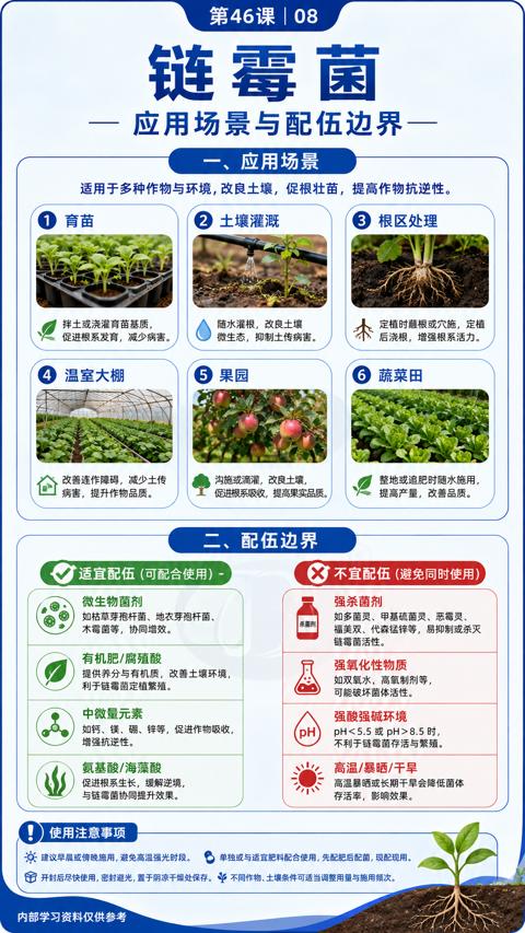 链霉菌（适用于多种作物与环境，改良土壤，促根壮苗，提高作物抗逆性）｜华昇金玛植保系统课技术图