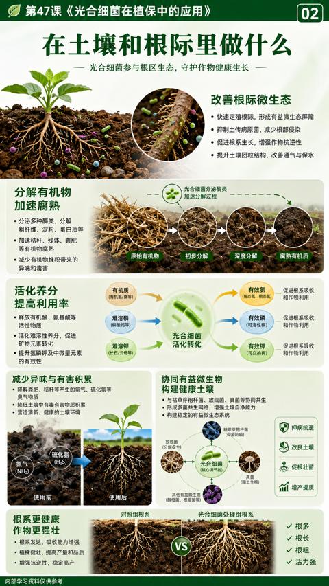 在土壤和根际里做什么（第47课《光合细菌在植保中的应用）｜华昇金玛植保系统课技术图