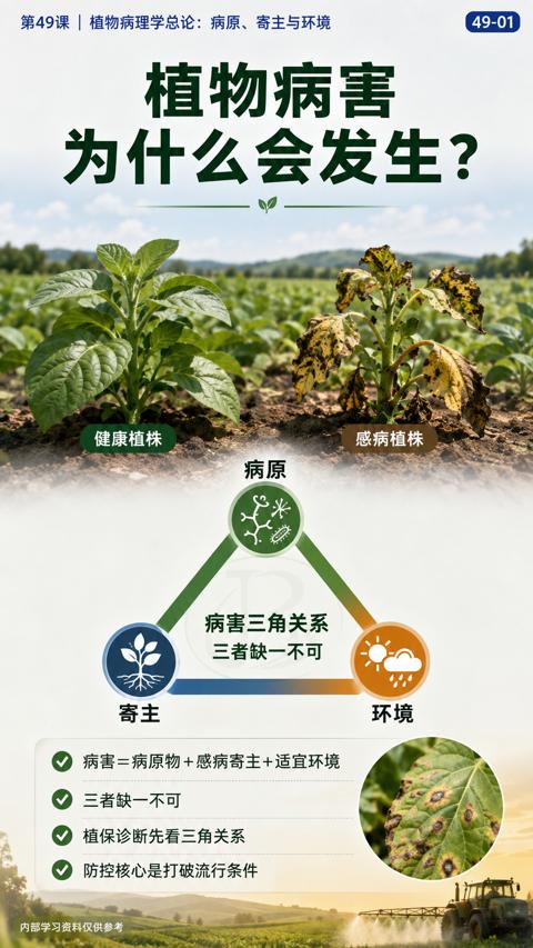 为什么会发生（防控核心是打破流行条件）｜华昇金玛植保系统课技术图