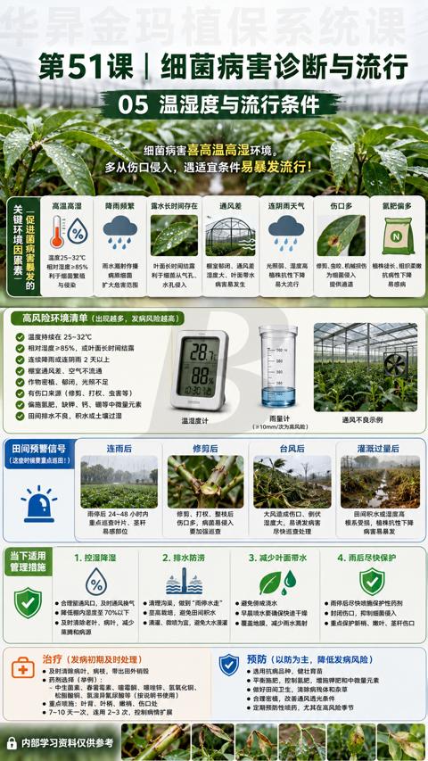昇金玛植保系统课（高风险环境清单（出现越多，发病风险越高））｜华昇金玛植保系统课技术图