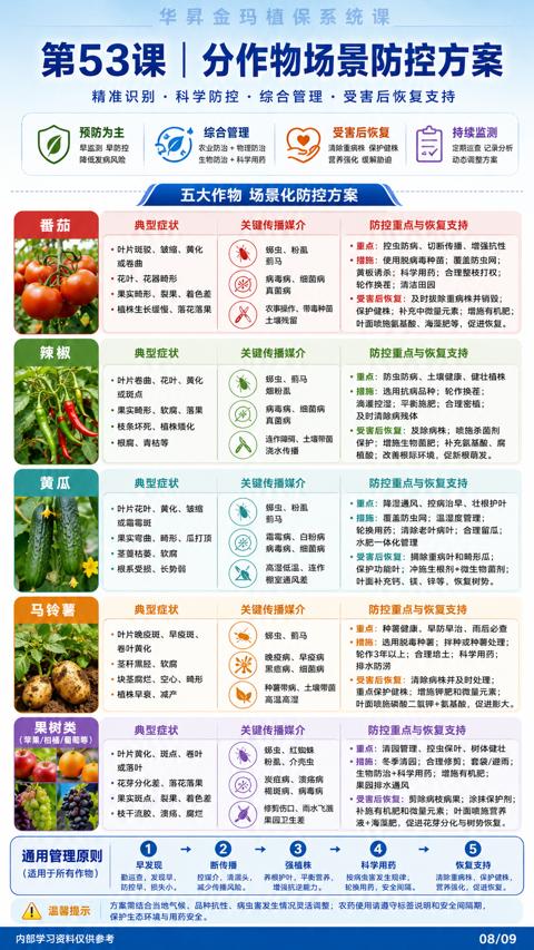 第53课|分作物场景防控方案（重点）｜华昇金玛植保系统课技术图