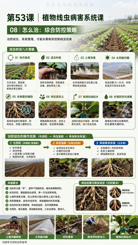 第53课|植物线虫病害系统课（土壤环境是关键，改土养地才能从根本上减少复发）｜华昇金玛植保系统课技术图