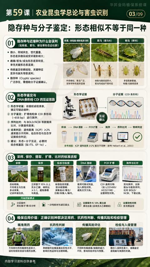 第59课|农业昆虫学总论与害虫识别（植保应用价值）｜华昇金玛植保系统课技术图
