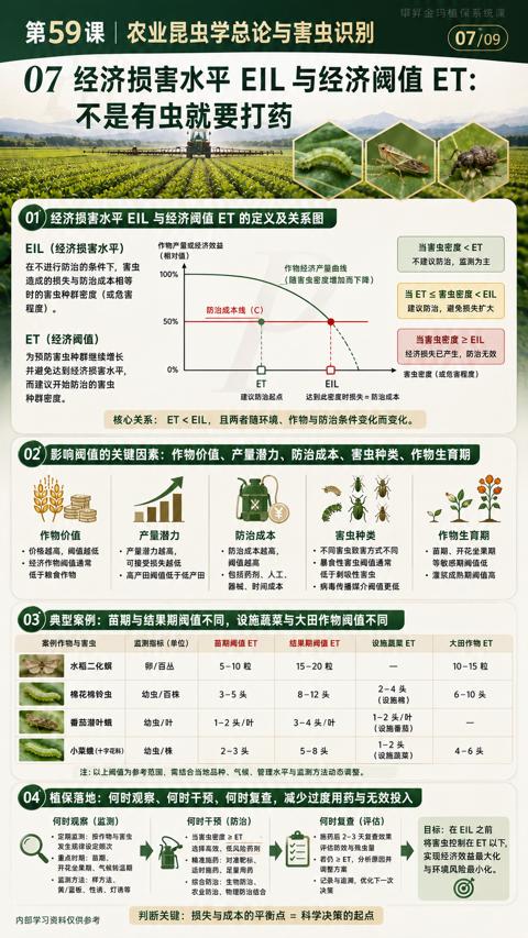 不是有虫就要打药（影响阀值的关键因素）｜华昇金玛植保系统课技术图