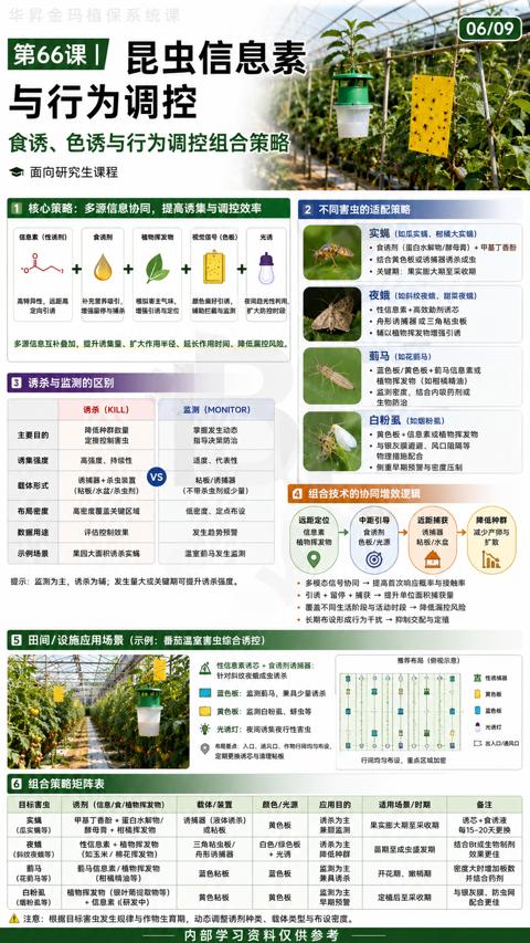 第66课！昆虫信息素（注意）｜华昇金玛植保系统课技术图