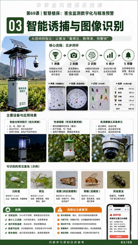 智能诱捕与图像识别（从田间到指尖）｜华昇金玛植保系统课技术图
