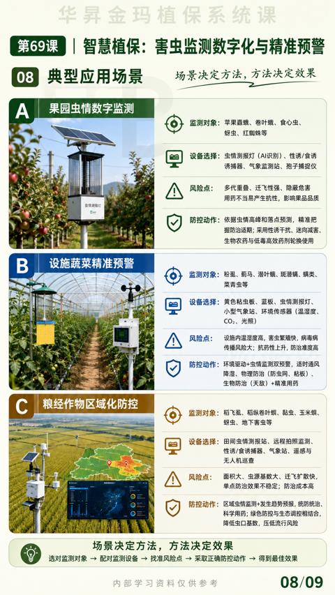 智慧植保：害虫监测数字化与精准预警（防控动作）｜华昇金玛植保系统课技术图