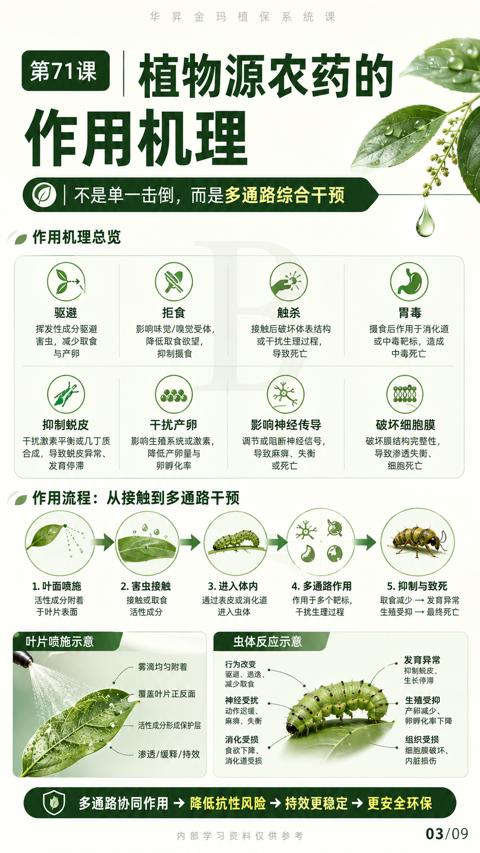 作用机理（作用流程）｜华昇金玛植保系统课技术图